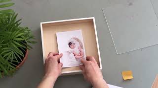 3D Baby shadow box photo frame