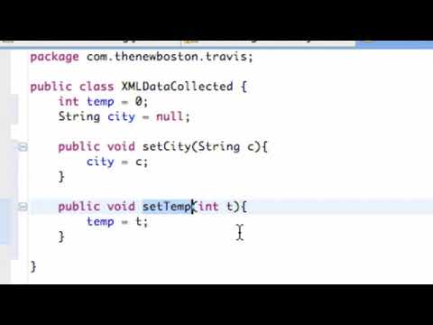 Android Application Development Tutorial   156   Setting up a parsed XML data collection class   You