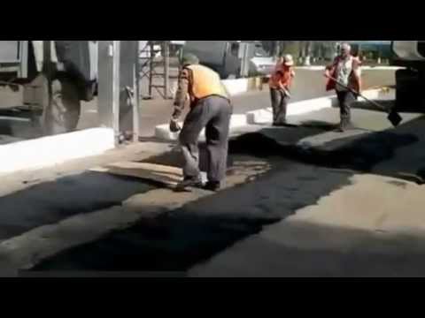 ასფალტის დაგების ახალი ვარიანტი :D