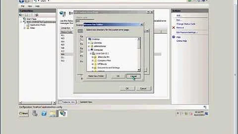 How to create and edit custom error settings in IIS on a Windows 2008 R2 server