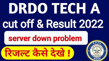 DRDO Tech A Result kaise dekhe || drdo Website sever down || How to check drdo Tech A Result
