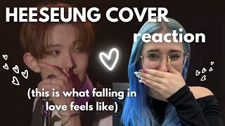 [Reaction] Enhypen Heeseung Cover ❤️ This Is What Falling In Love Feels Like (Delusional)✨