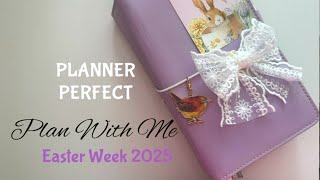 Plan With Me in Planner Perfect Traveler’s Notebook EASTER WEEK 🪺 🐥 🐰 🌷