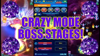 Defeating The Harder Crazy Mode Boss Stages On Galaxy Attack Alien Shooter 160 Zambario Played