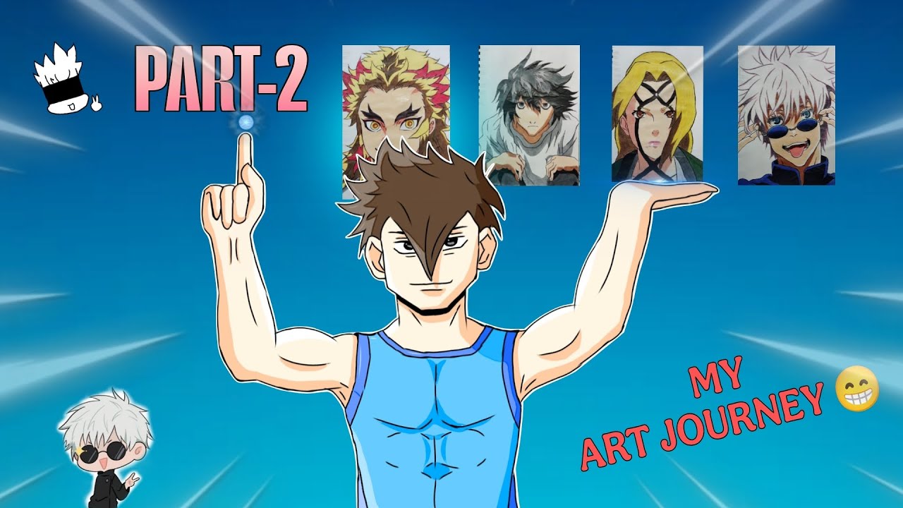 MY ART JOURNEY 😁 ️‍🔥 ( part-2 ) II How I become pro artist 😁II ...