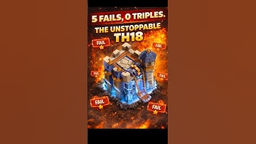 5 fails,0 triples:The TH18 base that saved the war - TH18 war base - th18 trophy base - #shorts #coc