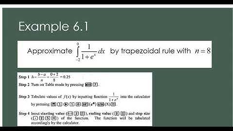 Numerical Integration (Chapter 6) : Part 1