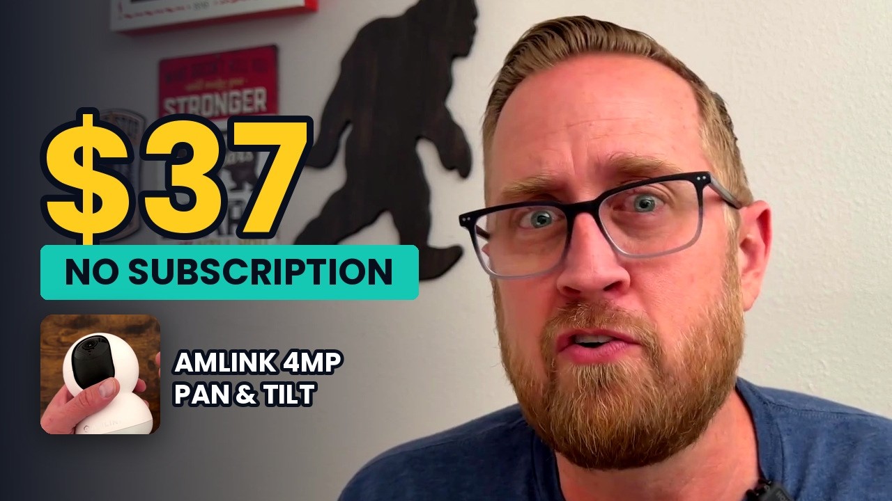AMLINK 4MP Pan & Tilt Review: $37, No Subscription