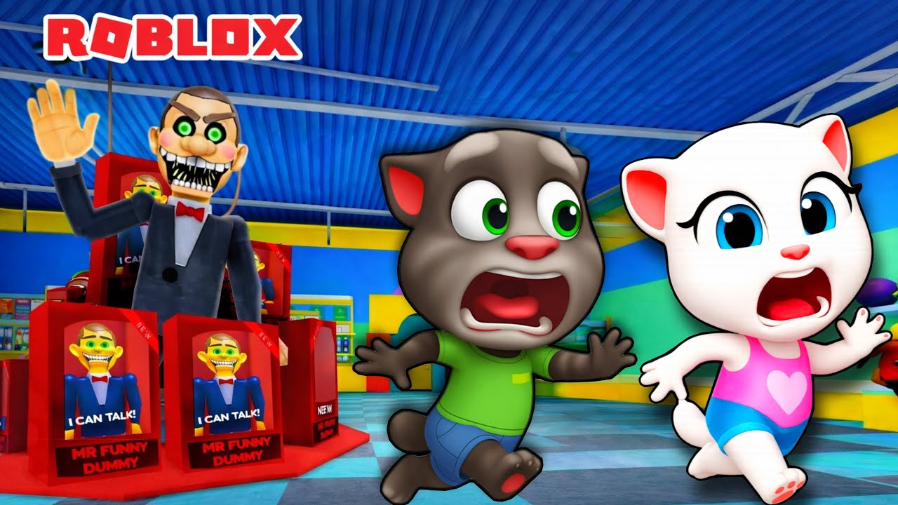Talking Tom plays: Mr Funny's Toy Shop Roblox - My Talking Tom and Friends  #talkingtom