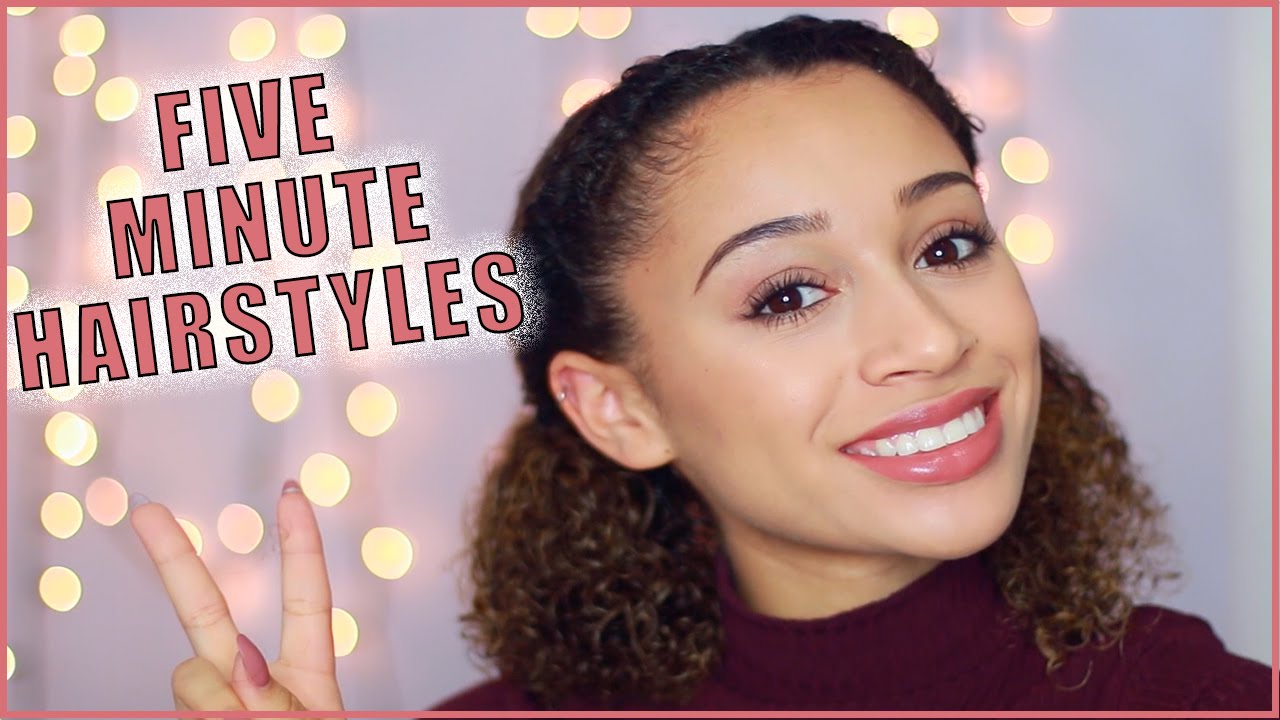 5 Minute Hairstyles For Curly Haired Girls YouTube 5 Minute Hairstyles For Curly Haired Girls YouTube