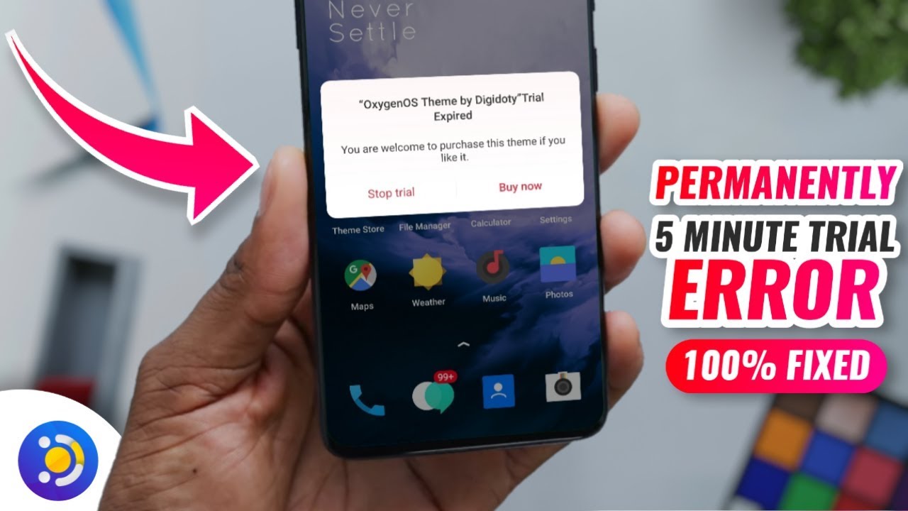 5 MINUTE TRIAL Error Permanently Fixed in realme Themes [ Not Working ]
