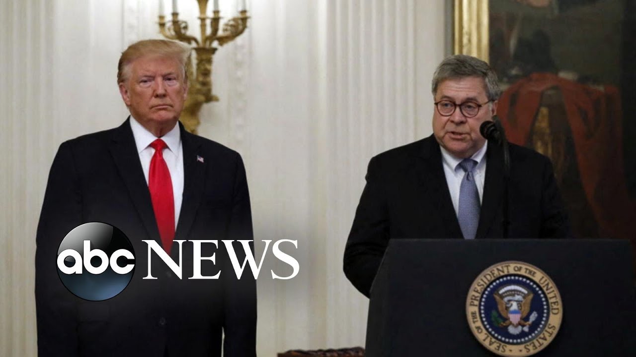 Trump Reacts To Attorney General Barr S Criticism Of Tweets About Doj Abc News Youtube