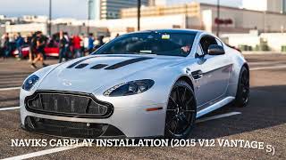 Installing Naviks Carplay into a 2015 Aston Martin V12 Vantage S   4K