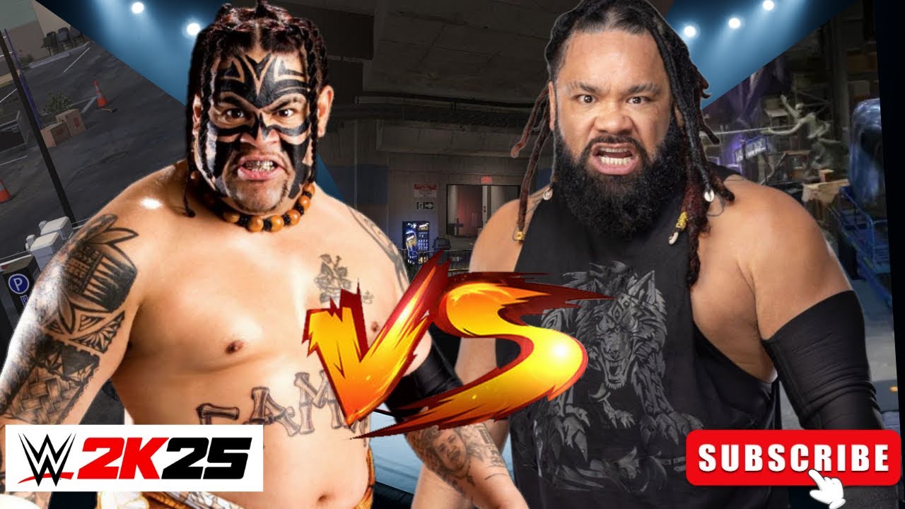 WWE 2K25 Самоанская война! Умага против Джейкоба Фату – Backstreet Brawl
