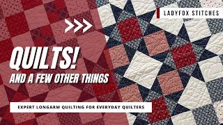 Episode 25: A Bag, A Baby Romper, Customer Quilts, A Velvet Quilt, and Stars Around the World Quilt