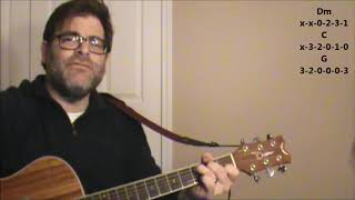 How to play "Brother Down" by Sam Roberts on acoustic guitar (Easy beginner song)
