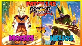 Dbfz 1.42 - Moises Vs Helios Gameplays Ssj Goku, Blue Goku, Tenshinhan Vs Base Vegeta, Cell, A. 18