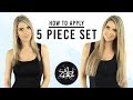 How To Apply 5 Piece Hair Extensions ZALA Clip In Extensions How To Apply 5 Piece Hair Extensions ZALA Clip In Extensions