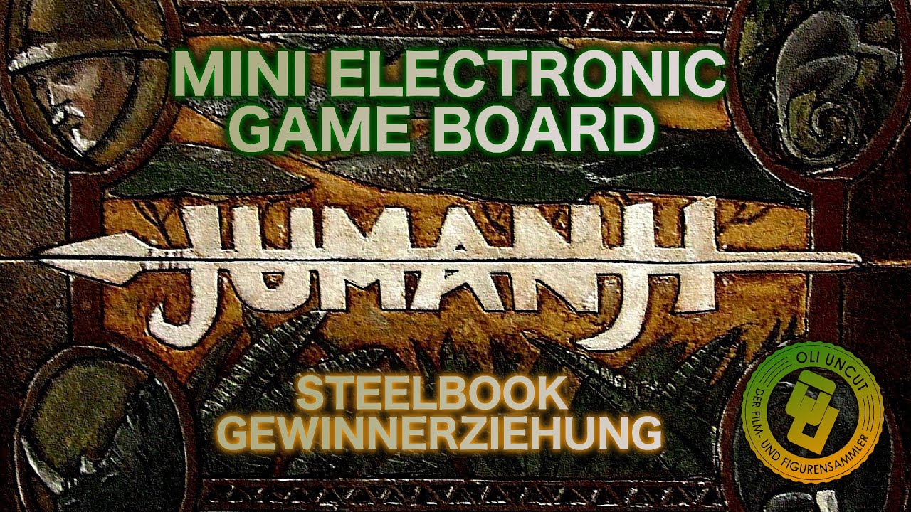 JUMANJI MINI ELECTRONIC GAME BOARD UNBOXING // STEELBOOK GEWINNER