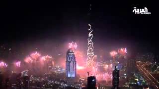 بالفيديو برج خليفة يتحول الى أكبر شاشة مضيئة بالعالم