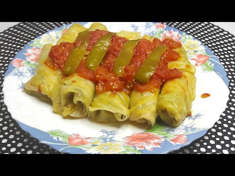 Cabbage Rolls with Chicken Breast | Toyuq Ətindən Kələm Dolması resepti | Tavuklu Lahana Sarması