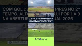 Com gol de Guilherme Pires, a equipe do @altosoficial garante sua primeira vitória no Piauiense