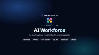 AI Workforce: An AI Delivery Team That Builds Power Platform Solutions |Copilot Studio + Claude Code