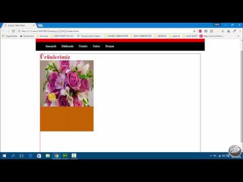 HTML Ve CSS Le Çiçekçi Web Sitesi Yapma