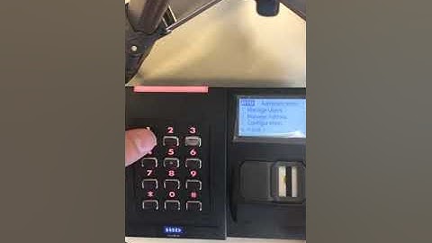 5. HID bio reader first time start up & configuration as Reader / Enroler then enroll another admin