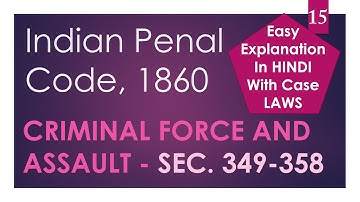 Assault and Criminal Force - Indian Penal Code