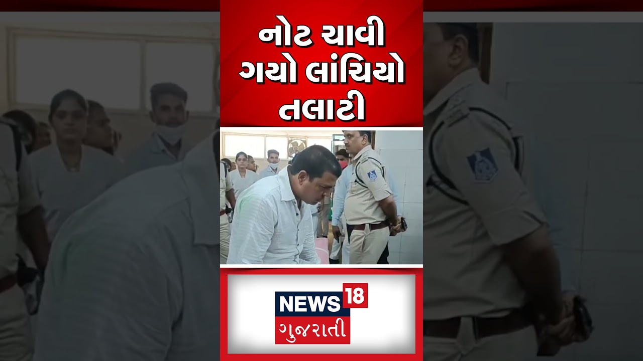 Rajasthan: નોટ ચાવી ગયો લાંચિયો તલાટી | Patwari | Bribe | Viral | News18 