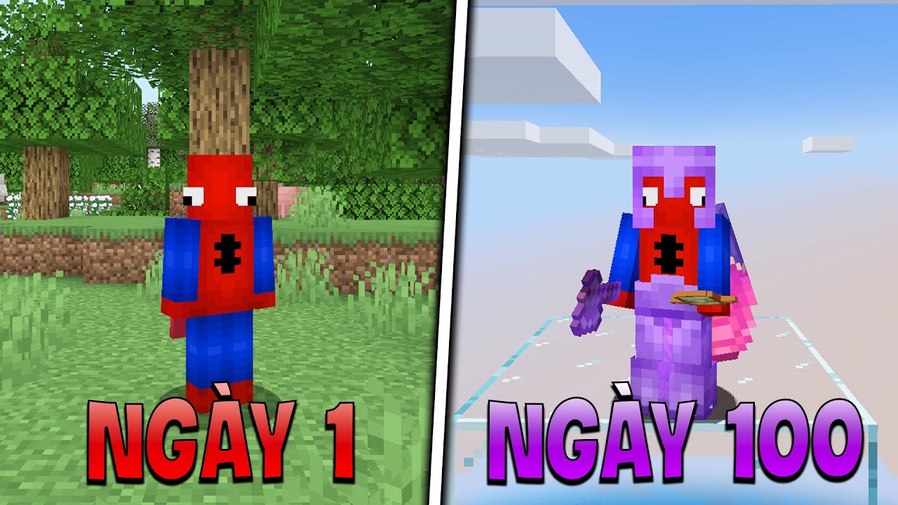 Tôi Sinh Tồn 100 Ngày trong Minecraft SIÊU KHÓ... - YouTube
