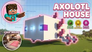 Build This Minecraft Axolotl House Design | Full Tutorial &amp; World Download