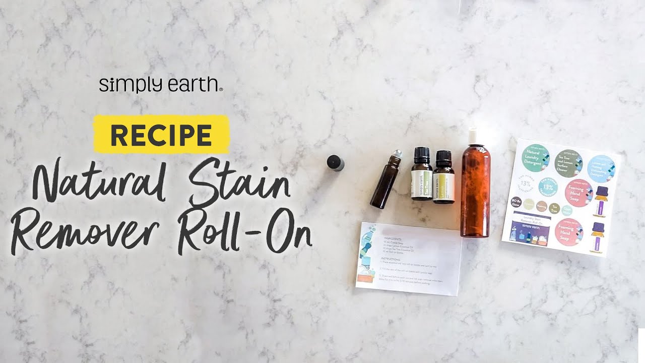 DIY AllNatural Laundry Stain Remover Recipe With Essential Oils YouTube