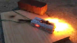Pull Start Fire 200 Mph Wind Test Pull Start Fire