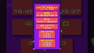 LOTTO RESULTS PHILIPPINES MAY 20, 2026 #lottoresult #lottoresultphilippines #lotteryjackpot  #result