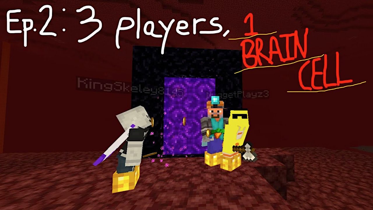The GGGroup Plays Minecraft: Episode 2, 3 Players, 1 Brain Cell