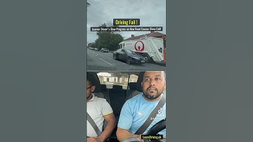 Learner Driving Test Fail: Close Call on New Road Due to Slow Progress!😱#DrivingTestFail #CloseCall