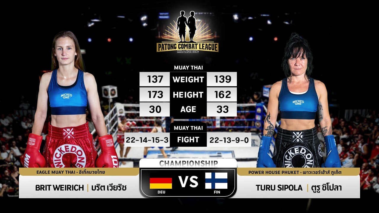 Brit Weirich Eagle Muay Thai  VS  Taru Siipola Powerhouse Phuket