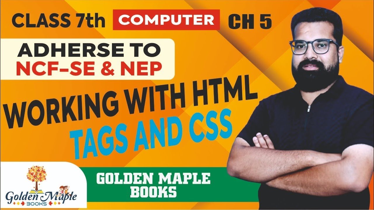 Log in Computer | CH-5 | Working with HTML Tags and CSS | Class-7 ...
