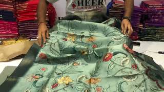 Soft tussar silk saree # digital printed # party wear saree 💃🤩 screenshot 3