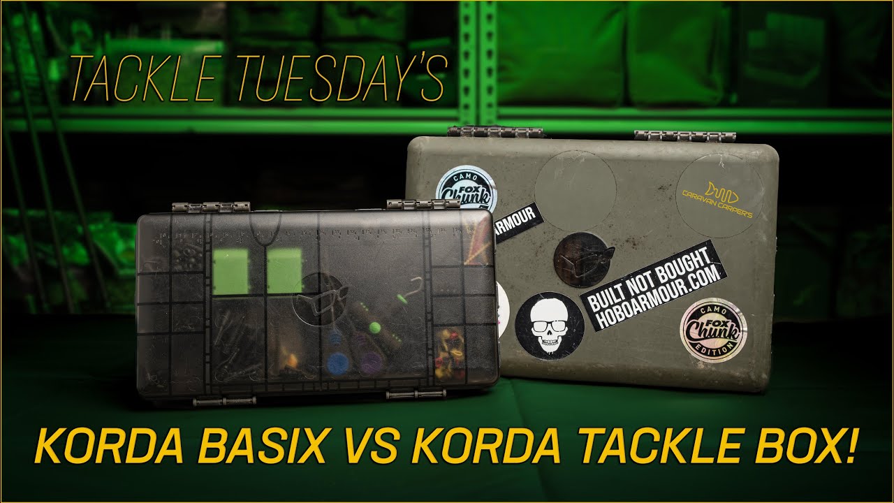 Korda Basix vs Korda Tackle Box Which Carp Fishing Tackle Box is
