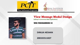 Web Project Task 47 |  Web Programming 01 | Java Institute | 1st Year | Semester 01 Net Worth