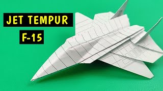 CARA MEMBUAT PESAWAT JET TEMPUR DARI KERTAS