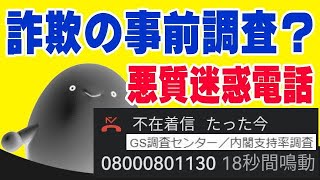 Beware of malicious nuisance calls! 08000801130 GS Research Center