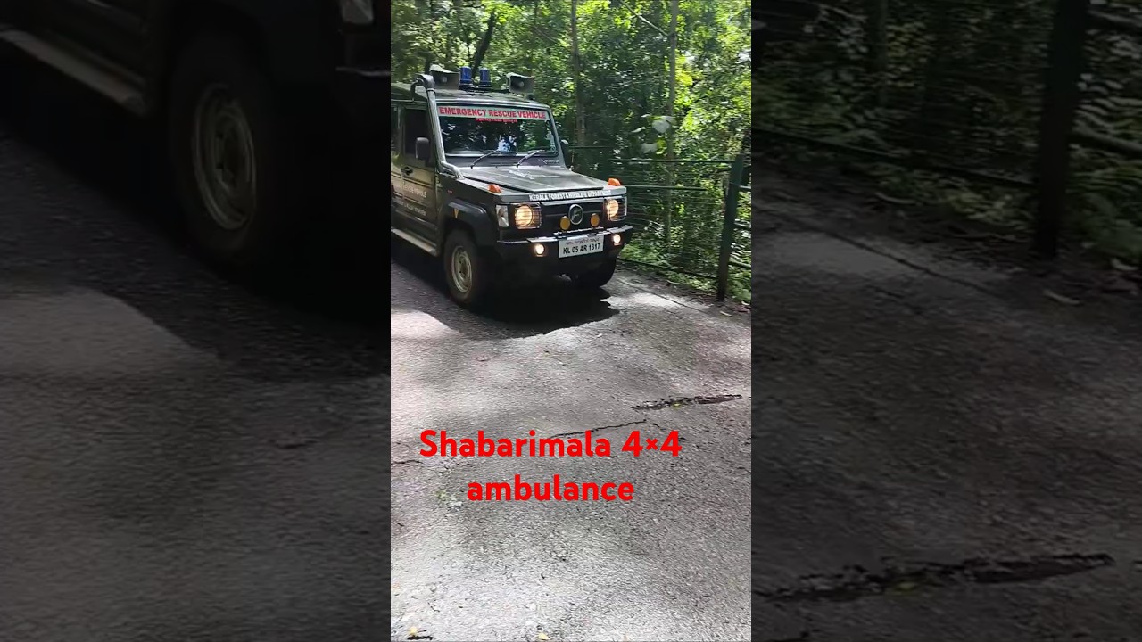 Shabarimala 4×4 ambulance service 
