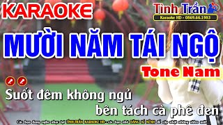 Mười Năm Tái Ngộ Karaoke Nhạc Sống Tone Nam ( F#m ) - Tình Trần Organ