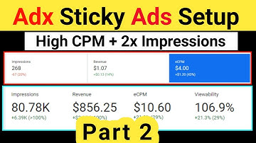 How To Place Adx Sticky Ad In Header And Footer | Part 2