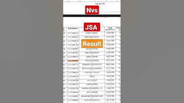 nvs jsa final result