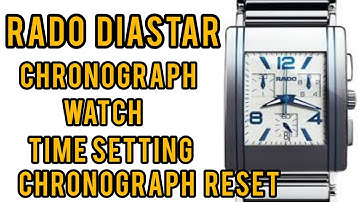 Rado diastar 538.0591.3 Chronograph watch Time setting and Chronograph Reset  #watchservicebd